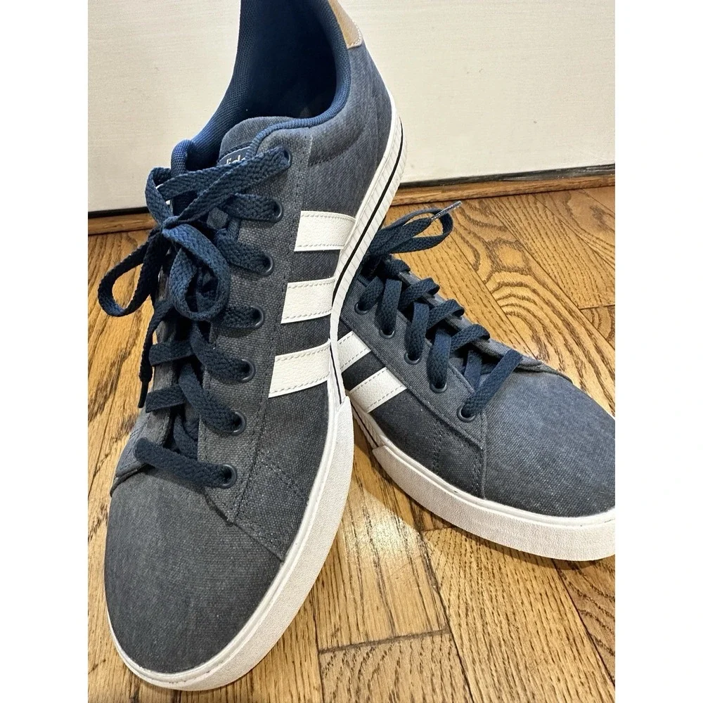 Adidas Daily 3.0 Men's Sneaker Shoe Canvas Athletic Casual GY8115 Blue Size 12 - Picture 9 of 11